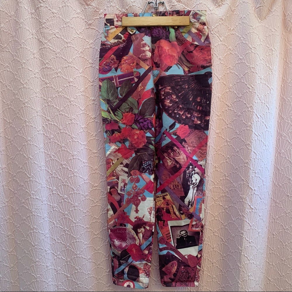 Bazaar de Christian Lacroix Pink Patterned Pants